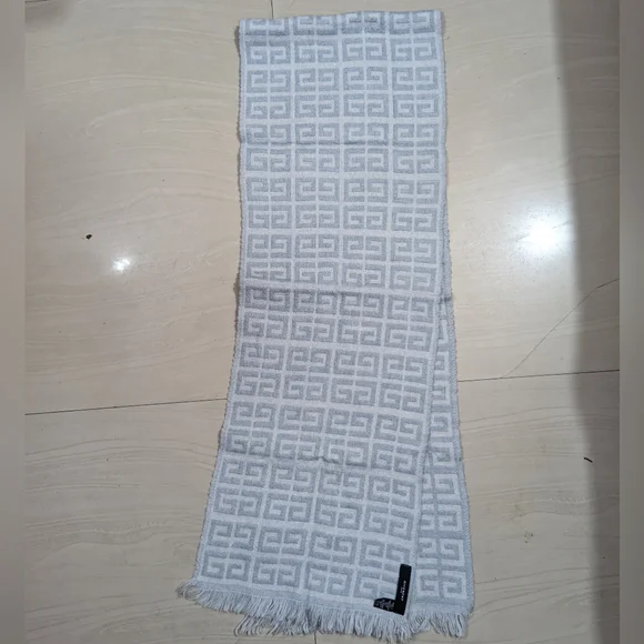 Givenchy Monogram Wool Scarf In Grey, Men' original price $252 dollar - Picture 5 of 7